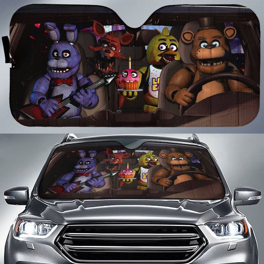 Discover Five Nights at Freddy Car Sun Shade | Fnaf Car Sunshade
