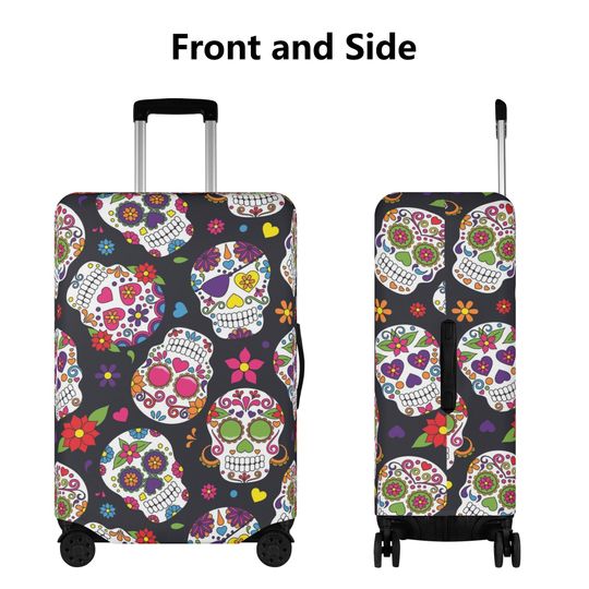 Discover Mexican skull luggage cover, candy skull luggage cover set, mexico