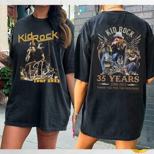 Discover Kid Rock 2023 Concert Vintage Shirt