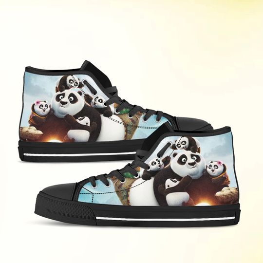 Discover Kung Fu Panda shoes, high top sneakers, Birthday gift