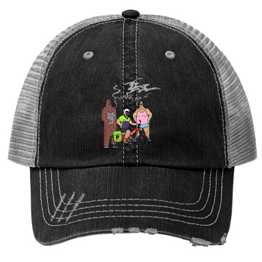 Discover Sassy Lez Mike Nolan Wake Up The Big Lez Show Print Trucker Hats