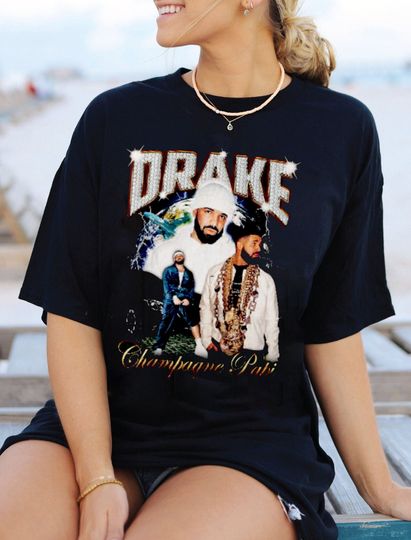 Discover Vintage Drake Rap T-Shirt - Trendy Music Apparel