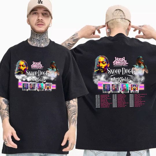Discover 2023 Snoop Dogg And Wiz Khalifa High School Reunion Tour T-Shirt