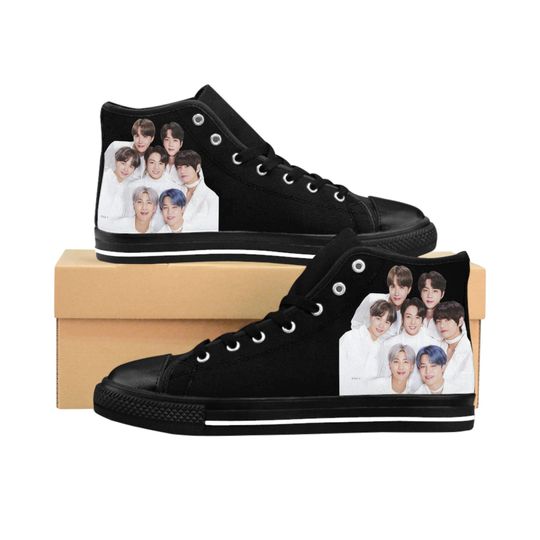 Discover BTS Kpop GroupI Korean Pop All Members  I  I Women's High-top Sneakers