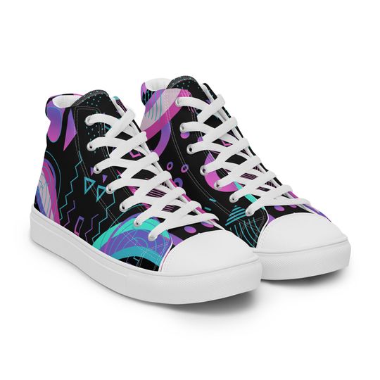 Discover Men's High Top Canvas Shoes Cool Design Great For Summer