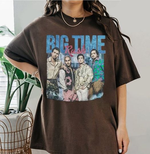 Discover 90s Vintage Big Time Rush Band Shirt, Big Time Rush Cant Get Enough Tour Shirt
