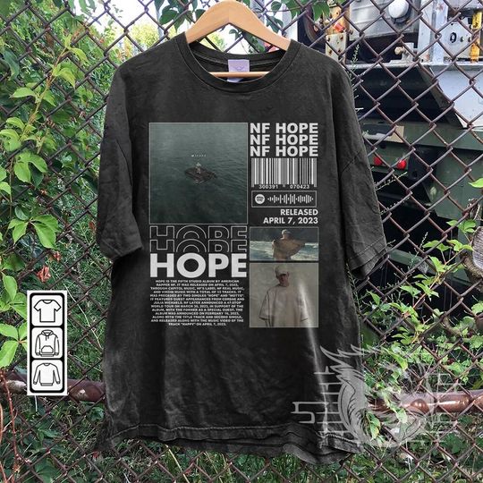 Discover NF Rapper Shirt, Hope Album 90s Y2K Merch Vintage Rapper Hiphop Shirt