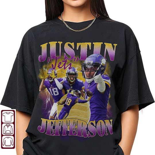 Discover Justin Jefferson Bootleg Shirt, Justin Jefferson Vintage Shirt