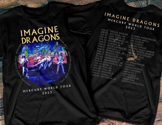 Discover Imagine Dragons Mercury World Tour 2023 T-Shirt