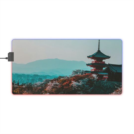 Discover Japanese Vibes LED RGB Gaming Mouse Pad