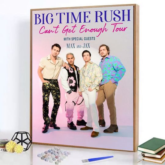 Discover Big Time Rush band Can't Get Enough Tour  2023 poster