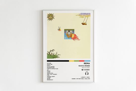 Discover Rema - Rave & Roses Album Poster