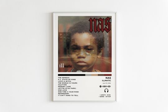 Discover Nas - Illmatic Album Poster