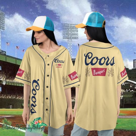 Discover CCOORS Banquet Baseball Jersey, Custom Name CCOORS Banquet Beer Baseball Jersey