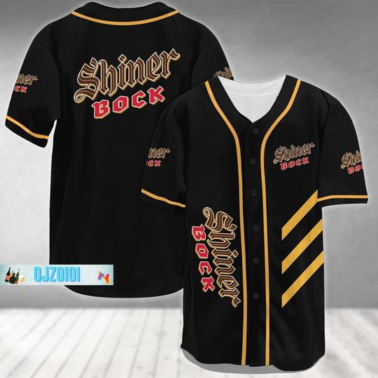 Discover Shiner Bock Baseball Jersey