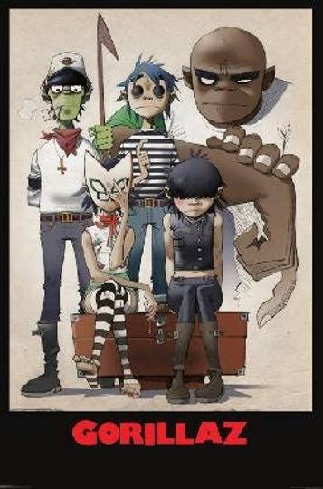 Discover Gorillaz - All Here - 24x36" Poster