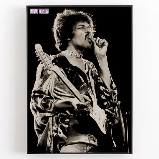 Discover JIMI HENDRIX High Times Magazine Poster Iconic Legendary Guitar Hero