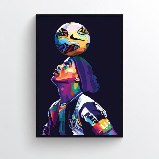 Discover The legend Ronaldinho Premium Matte Vertical Poster