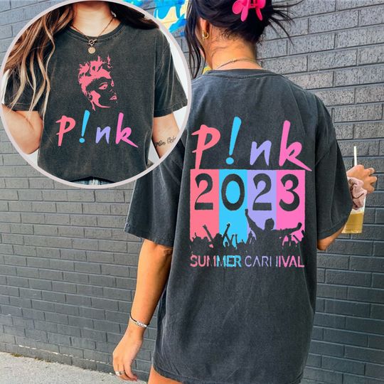 Discover P!nk Pink Singer Summer Carnival 2023 Tour Shirt,Pink Fan Lovers Shirt,Music Tour 2023 Shirt,Trustfall Album Shirt