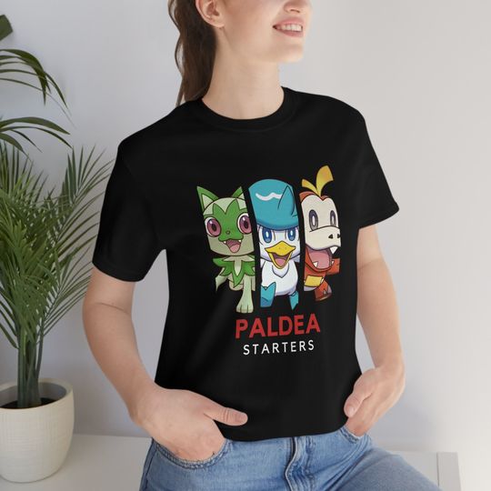 Discover Paldea Starters T-Shirt | PKM Scarlet Violet Shirt
