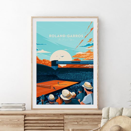 Discover Roland-Garros print - The French Open, Roland-Garros artwork