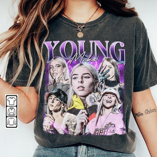 Discover Young Miko Rap Shirt, Baby Miko Trap Kitty Vintage 90s Style Shirt