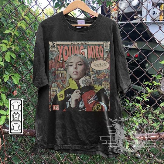 Discover Young Miko Comic Shirt, 90S Vintage Merch Book Art Id Album Young Miko