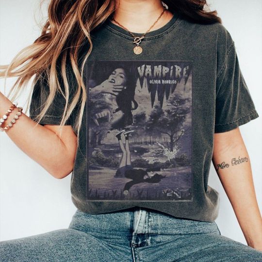 Discover Vampire Olivia Rodrigo Shirt, Album GUTS Shirt