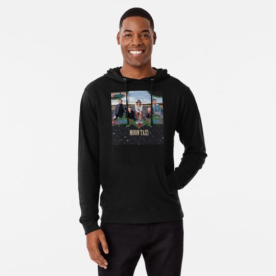 Discover Taxi American Moon World Lightweight Hoodie