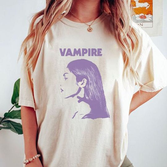 Discover Vampire Olivia Rodrigo Shirt, Olivia Rodrigo Vampire Merch T-Shirt
