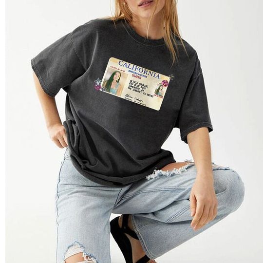 Discover Drivers License Olivia Rodrigo Shirt, Olivia Rodrigo Merch T-Shirt