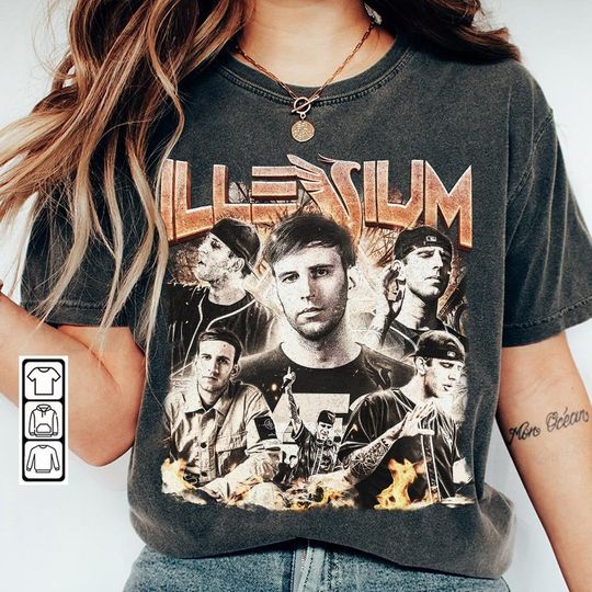 Discover Illenium Music Shirt, Illenium DJ Live World Tour 2023 Vintage 90s