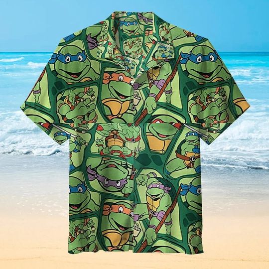 Discover Unisex Hawaiian Shirt, Teenage Mutant Ninja Turles Tee