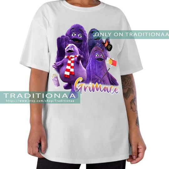 Discover Grimace Vintage Bootleg T-shirt, Grimace Vintage Graphic T-shirt