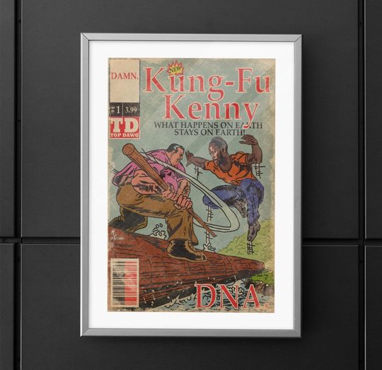 Discover Kendrick Lamar - Kung Fu Kenny 1 -DNA - Vertical Matte Posters