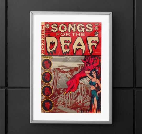 Discover Queens Of The Stone Age - Songs For The Deaf - QOTSA - Vertical Matte Poster