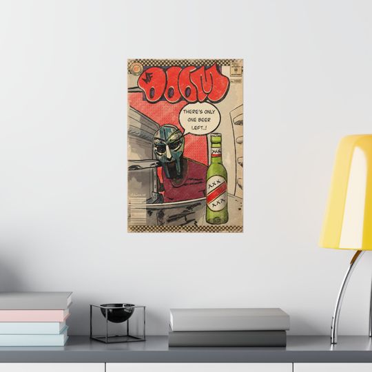 Discover MF Dooom - One Beer - Vertical Matte Poster