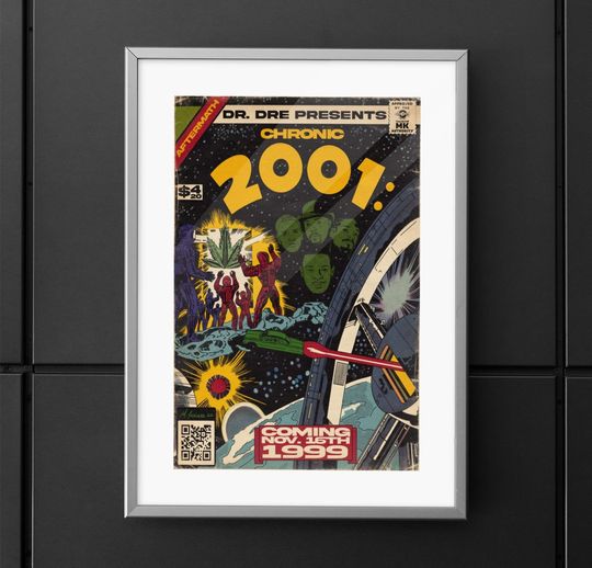 Discover Dr. Dre - Chronic 2001 - Eminem, Snoop, Nate Dogg - Vertical and Horizontal Matte Posters