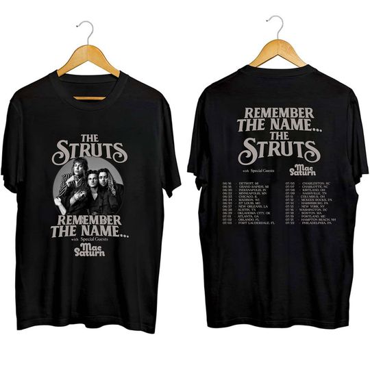 Discover The Struts 2023 Tour T-Shirt, Remember The Name 2023 Tour T-Shirt, The Struts Band