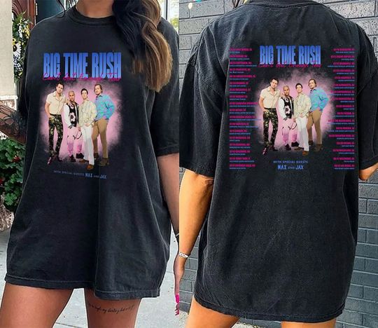 Discover Big Time Rush Band Tour 2023 Shirt, Vintage Big Time Rush Tee