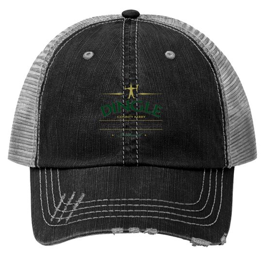 Discover Premium Dingle-Distillery Logos Print Trucker Hats
