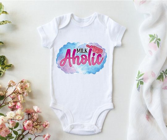 Discover Milkaholic Baby Onesie