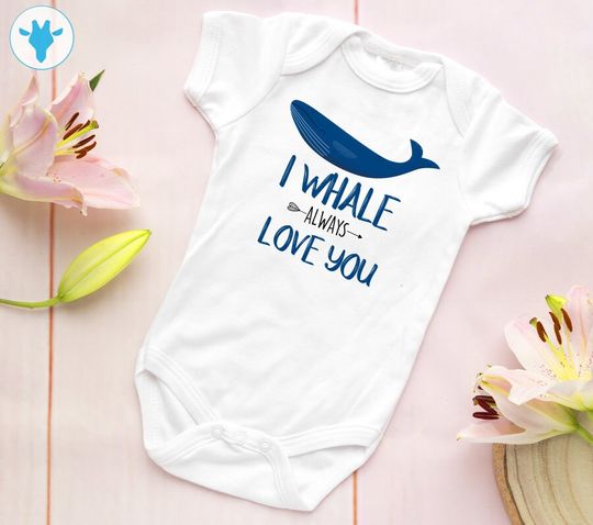 Discover I Whale Always Love You Bodysuit, Baby Boy Clothes