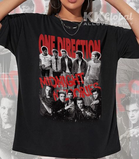 Discover One Direction Music Gift Shirt, 90S Vintage Merch Midnight Memories Album Music Tour 2023 shirts