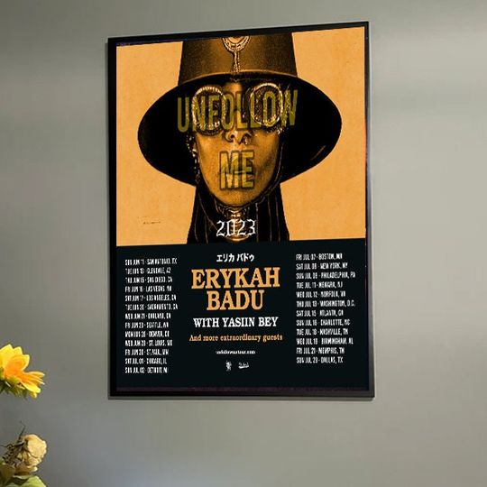 Discover Erykah Badu Unfollow me Tour 2023 Poster