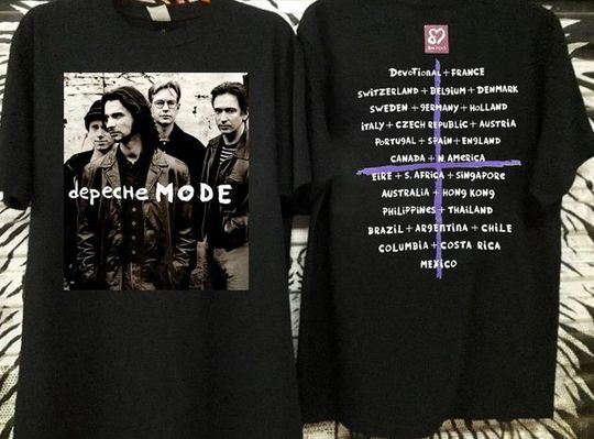 Discover Depeche Mode Faith Devotional World Tour Concert 90s T-Shirt