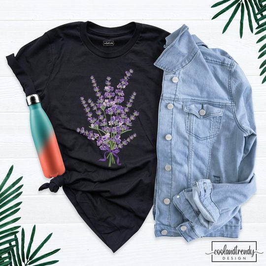 Discover Lavender T-Shirt, Vintage Botanical Shirt, Lavender Haze Shirt