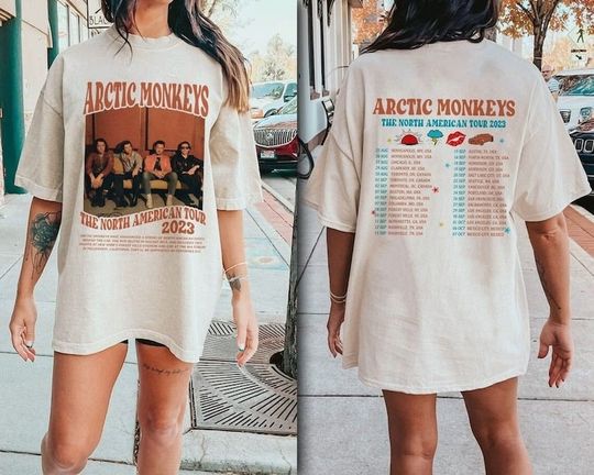 Discover Arctic Monkeys The Car Tour 2023 Tour Dates Double Sides shirt