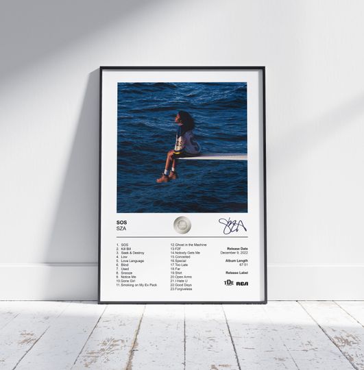 Discover SZA Poster - SOS Album Cover Poster