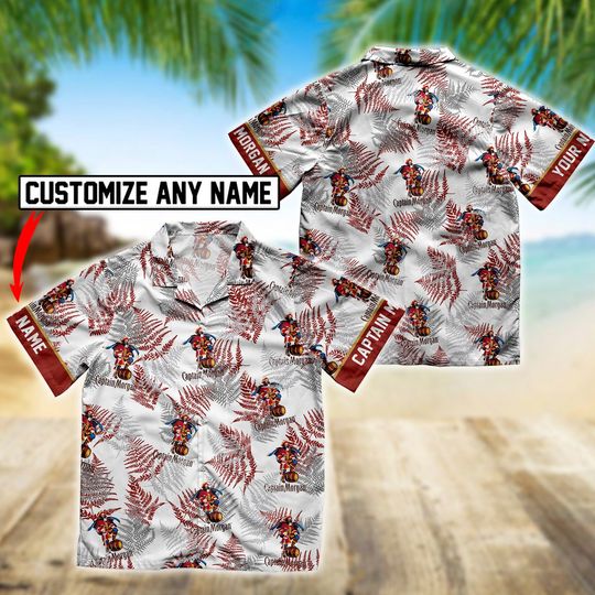 Discover Personalized Captain Morgan Hawaiian Shirt, Captain Morgan Aloha Beach Shirt